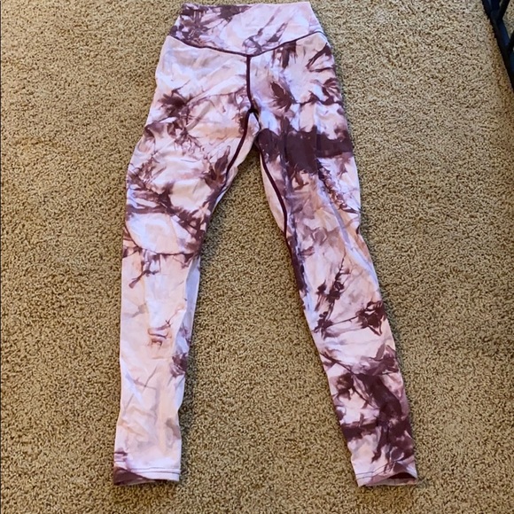 Balance Athletica Pants - Balance Athletica Pink tie dye leggings
